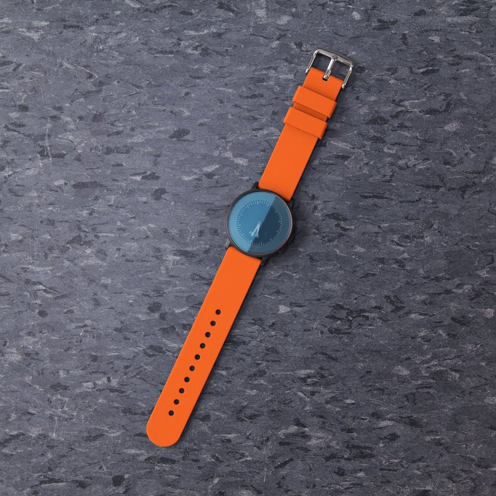 Archer Watch Straps - Silicone Quick Release Soft Rubber Replacement Watch Bands (Portland Orange, 18mm)