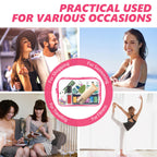 AURUZA 6 PACK Clear Toiletry Bag, TSA Approved Cosmetic Makeup Bags Set, Portable Travel Makeup Bags Zipper PVC Cosmetic Pouch A