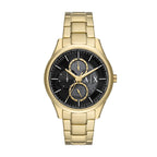A|X Armani Exchange Men's Multifunction Gold-Tone Stainless Steel Bracelet Watch (Model: AX1875)