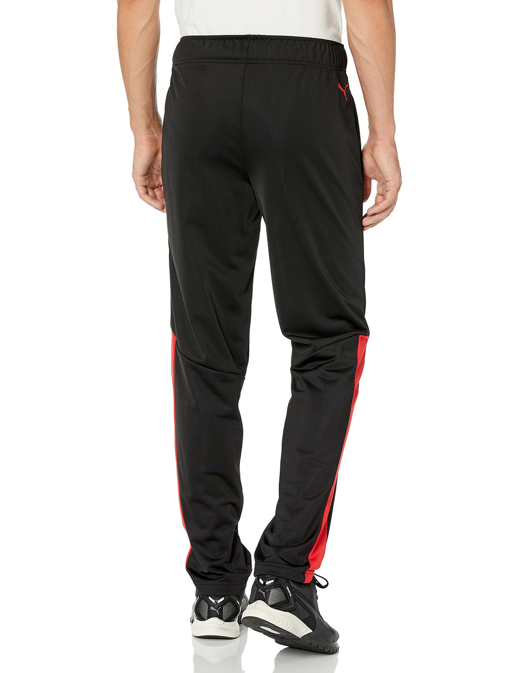 PUMA mens Contrast Sweatpants, Puma Blackhigh Risk, Medium US