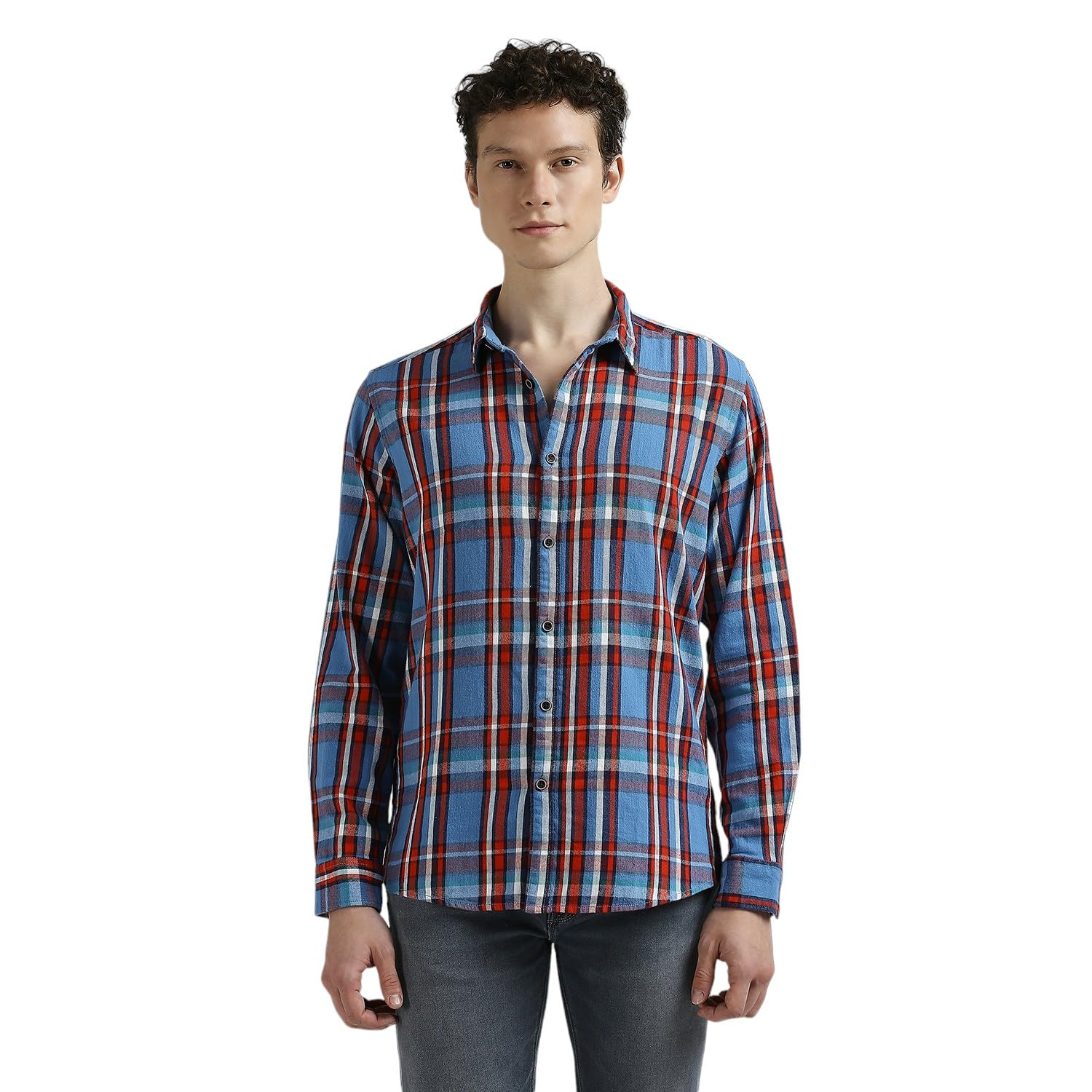 Pepe Jeans MenS Regular Fit Shirt (Pm309024_Blue