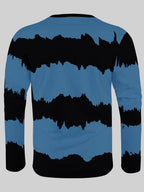 Noble Monk Men Full Sleeve Round Neck T-Shirt | Tie & Dye Pattern |Regular Fit Tshirt For Men Black