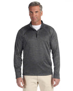 Mens Stretch Tech-Shell compass Quarter-Zip - DK gREY HEATHER - S(D0102H7Y7H2)