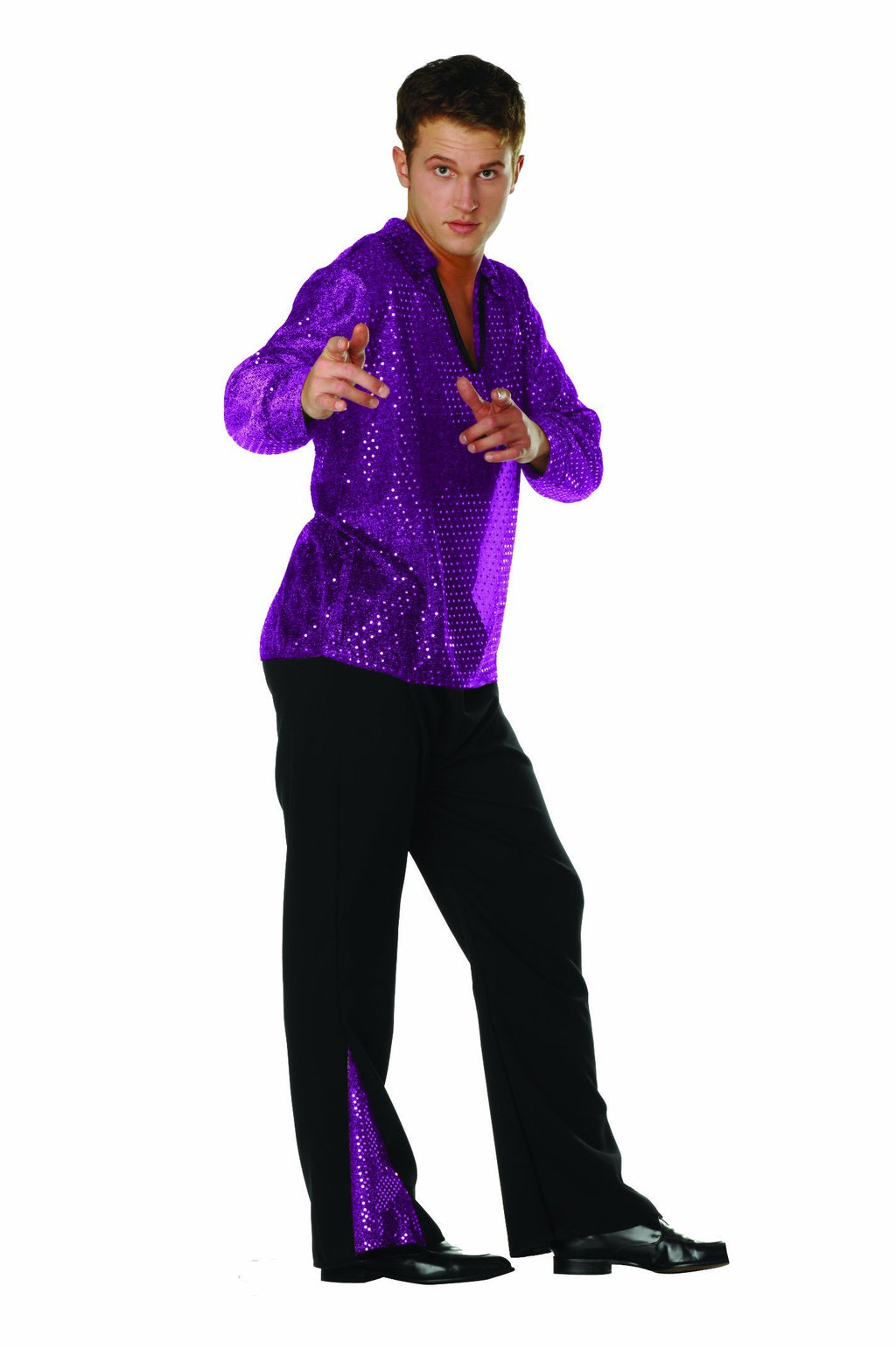 Men's 70's Gold Sequin Shirt