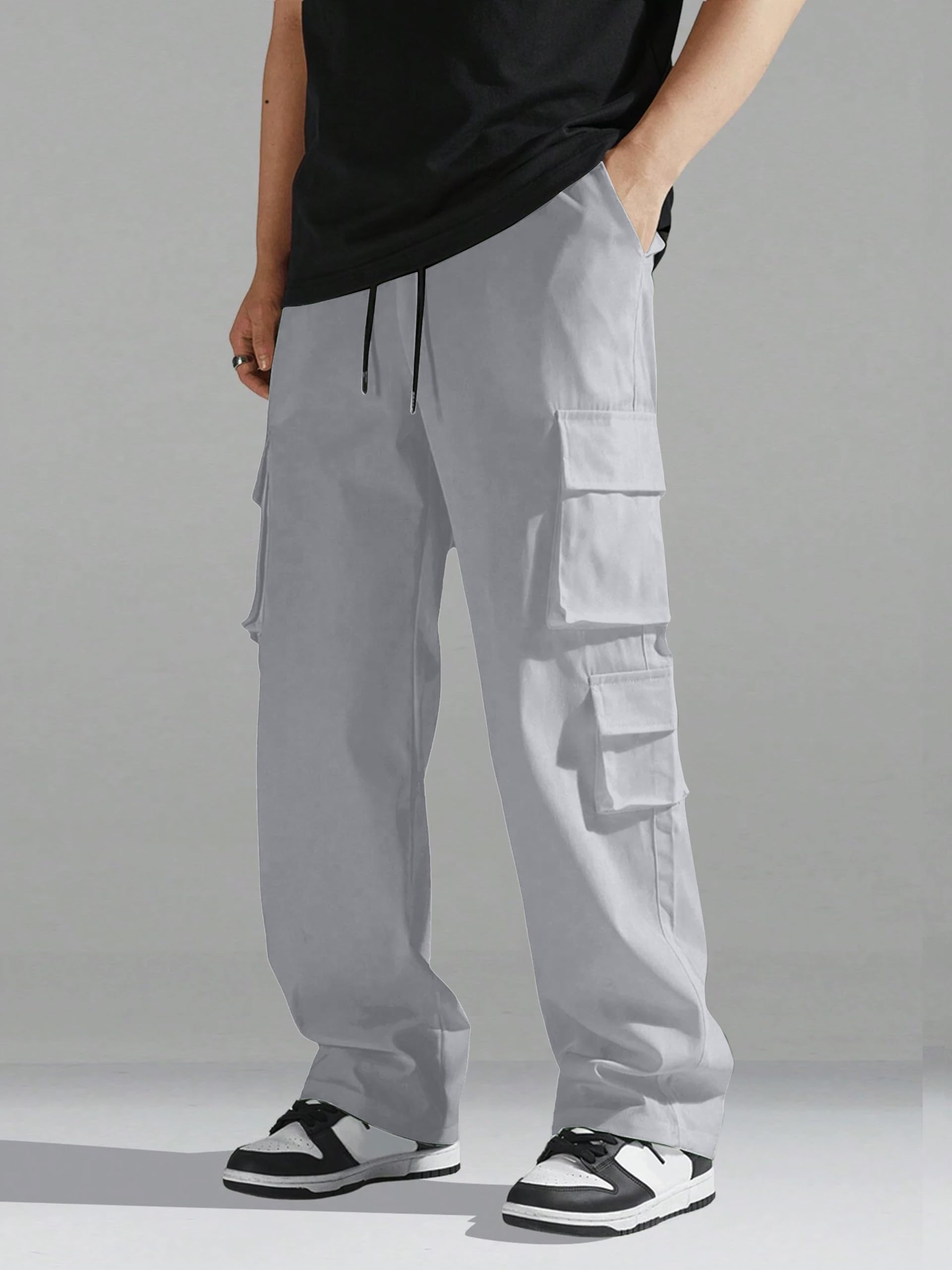 Indoprimo Men Cargo || Men Cargo Pants || Men Cargo Pants Cotton || Cargos For Men || Men Cargo Trouser (In, Alpha, Xl, Regular,