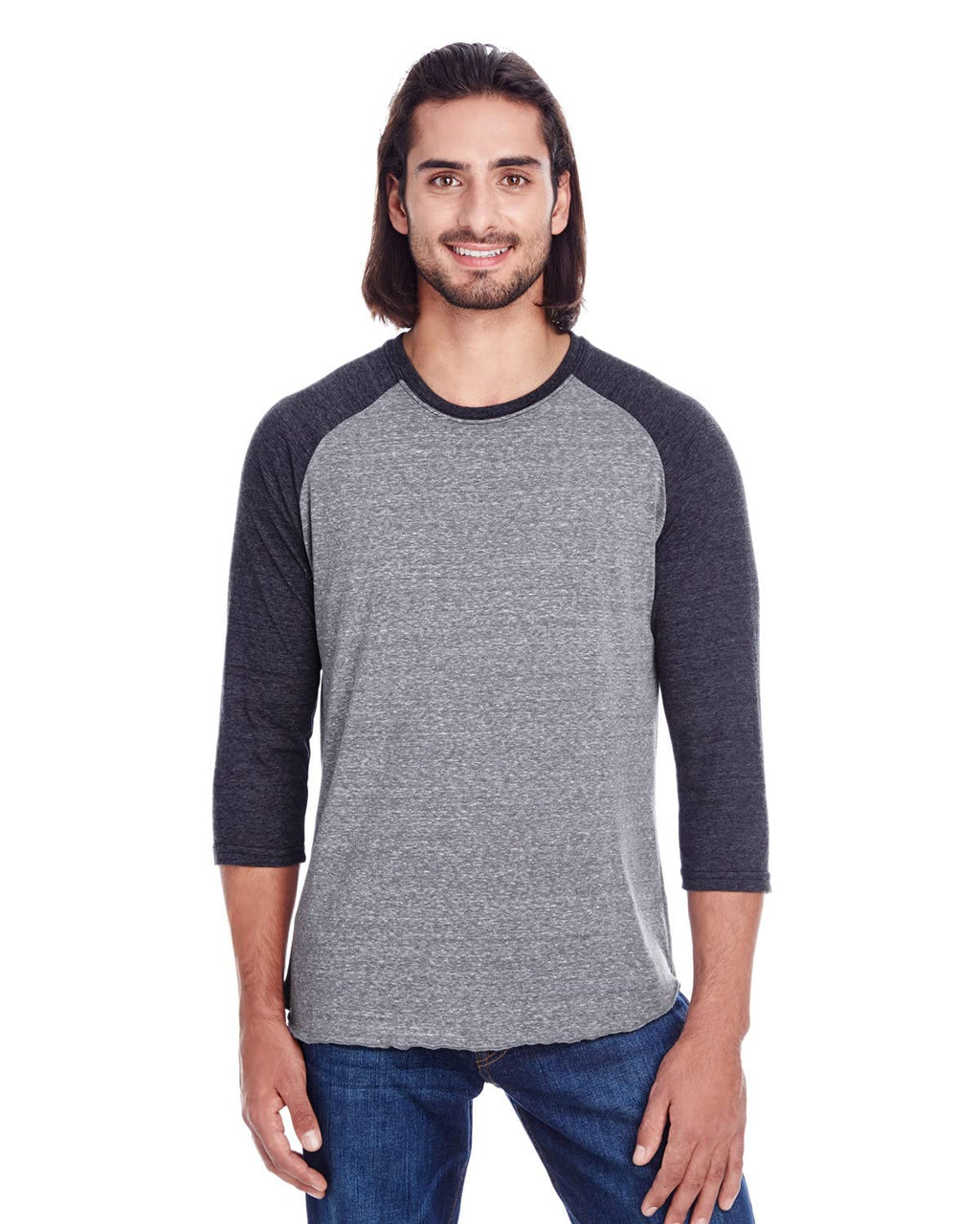 Unisex Triblend 34-Sleeve Raglan - cRM cRD BLK TRB - 3XL(D0102H7KcWP)