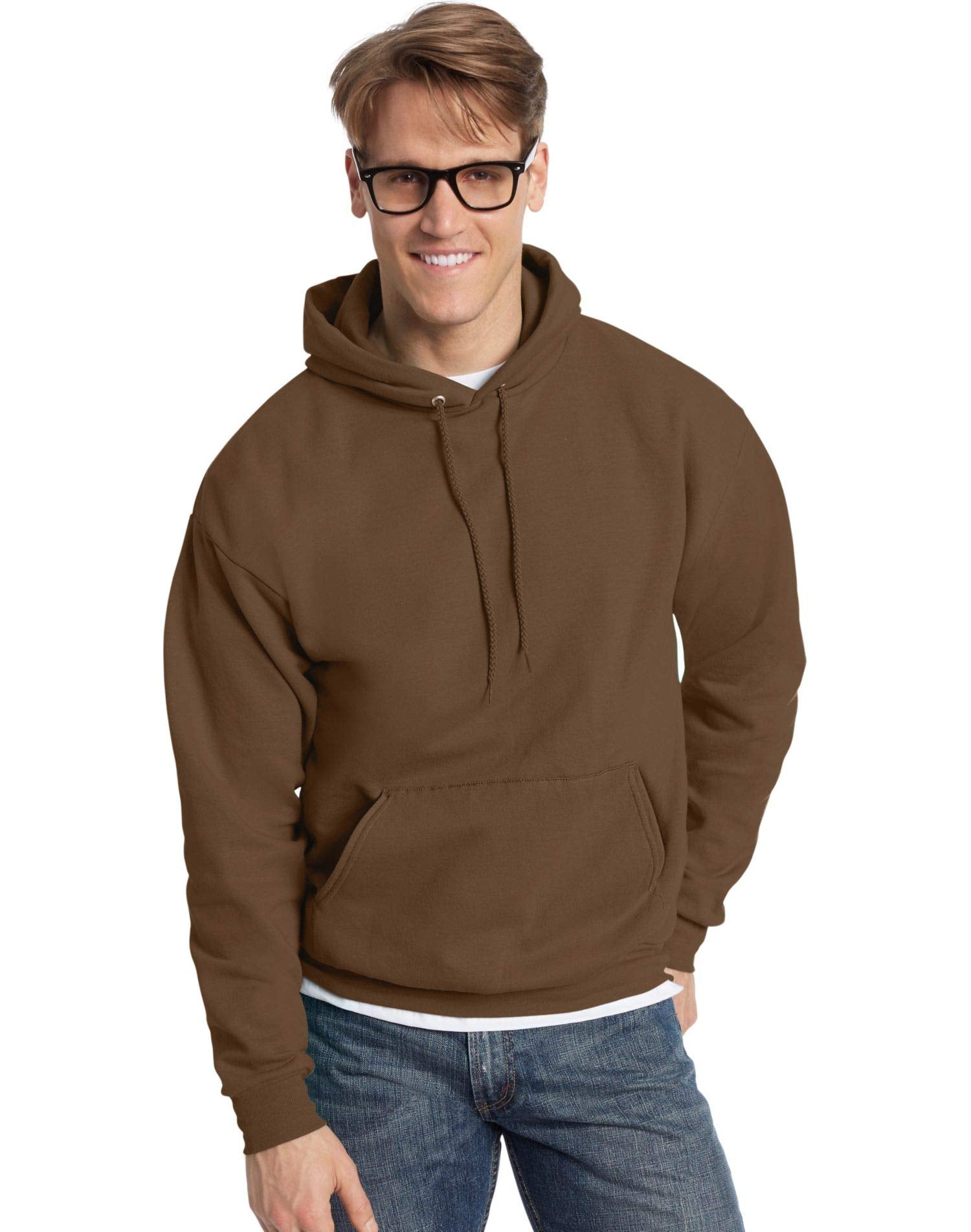 Unisex Ecosmart 5050 Pullover Hooded Sweatshirt - WHITE - S(D0102H7D7JP)