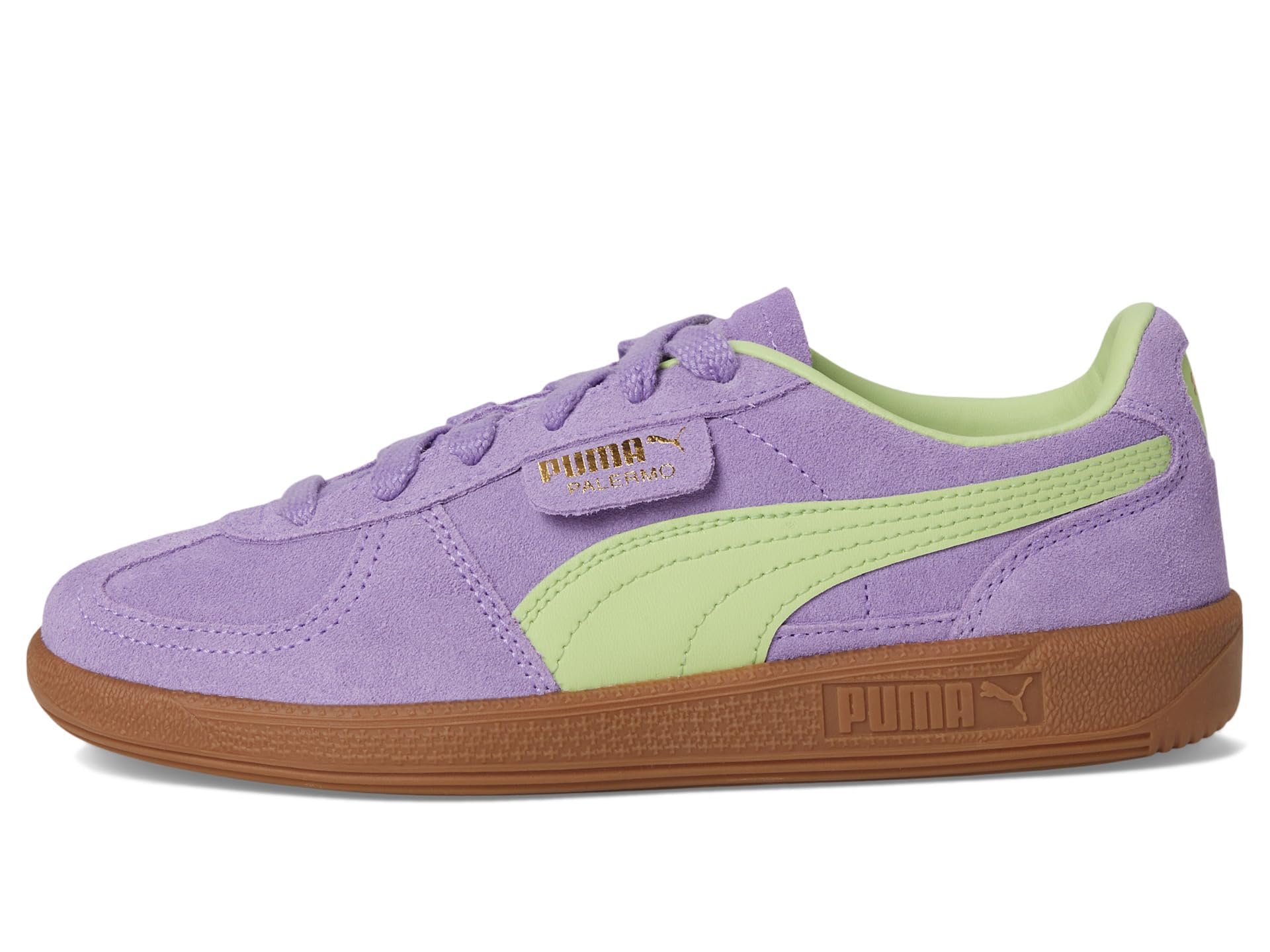PUMA Palermo (Big Kid) Sneaker, Lavender Alert/Cool Cucumber/Gum, 6.5 US Unisex