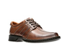 Clarks Men's Touareg Vibe Oxford, Brown Leather, 10 W US