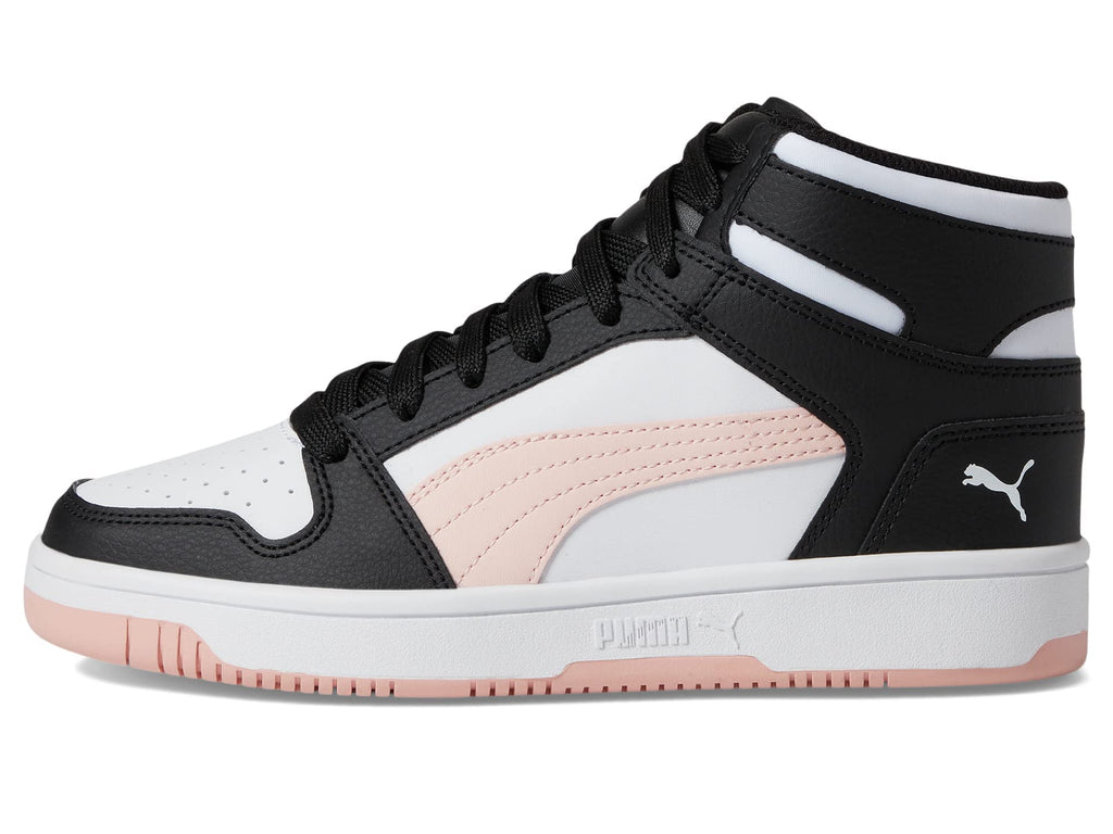 PUMA Rebound Layup Mid Sneaker, Black-Rose Dust, 6.5 US Unisex Big Kid
