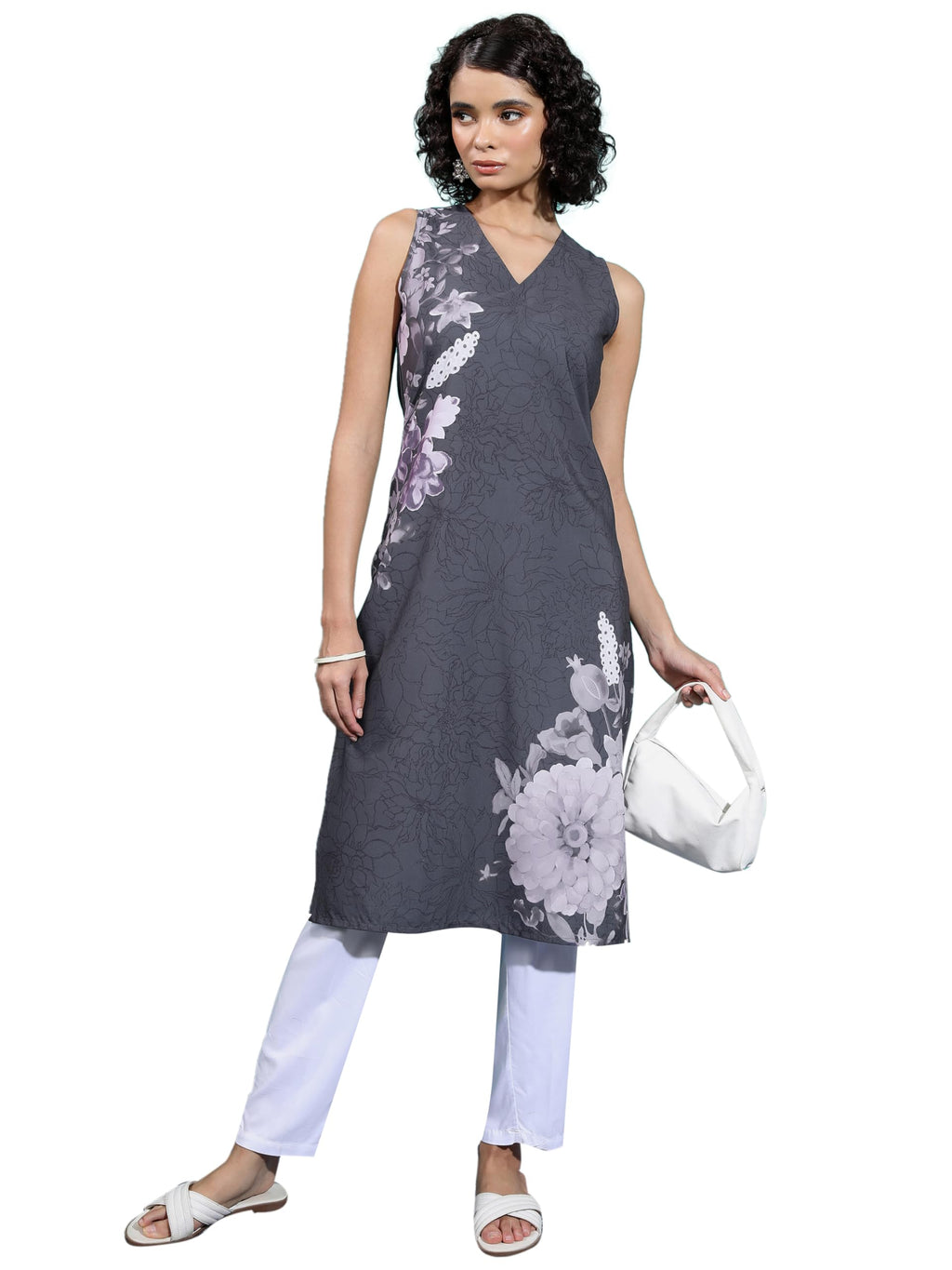 Ketch WomenS Cotton Blend Regular Kurta (Khku000425_Black)