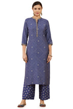 Soch Women'S Crepe Kurta Set (Ewa2Ks1064A_Blue_M)