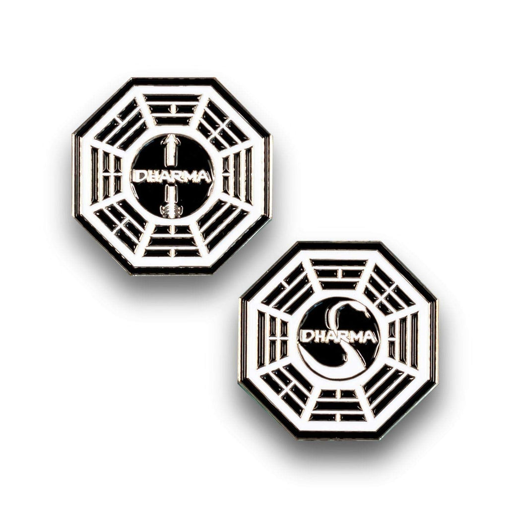 Surreal Entertainment Lost Dharma Collectibles| Lost Dharma Initiative Station Enamel Collector Pin Set