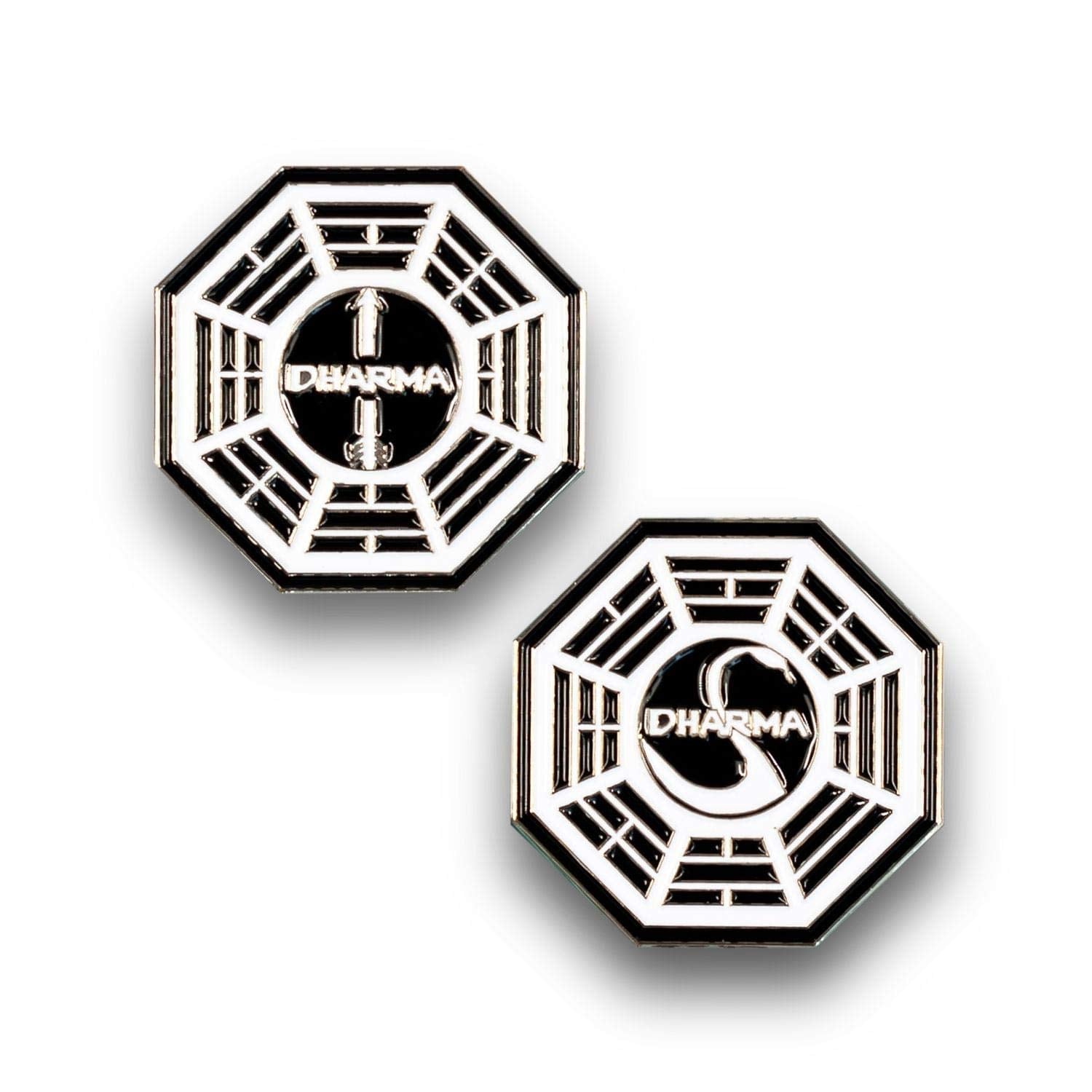 Surreal Entertainment Lost Dharma Collectibles| Lost Dharma Initiative Station Enamel Collector Pin Set