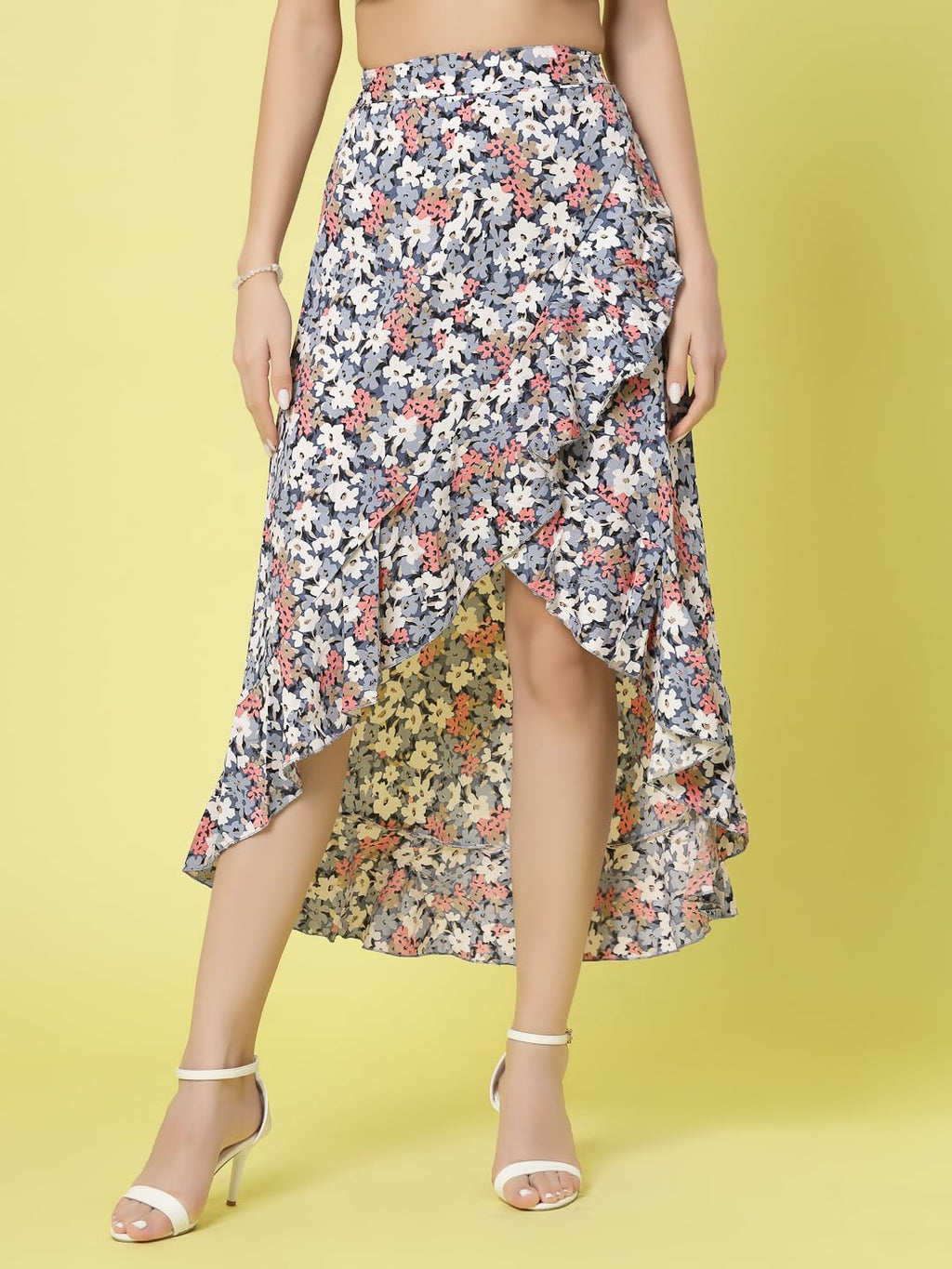 OOMPH! Long Skirts for Women Blue - msk060