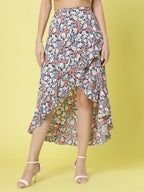 OOMPH! Long Skirts for Women Blue - msk060