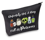 TSOTMO Evil Gift Queen Witchy Gift Poison Zipper Makeup Pouch Witch Poison Gift Poison Villains Inspired Gift Halloween