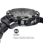 FORSINING Retro Steampunk Skeleton Automatic Diamond Royal Carving Men's Watches Elegant Mechanical Wrist Watch Neutral Clock