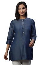 Aurelia Women'S Cotton Solid Regular Kurti (23Aua30308_Blue