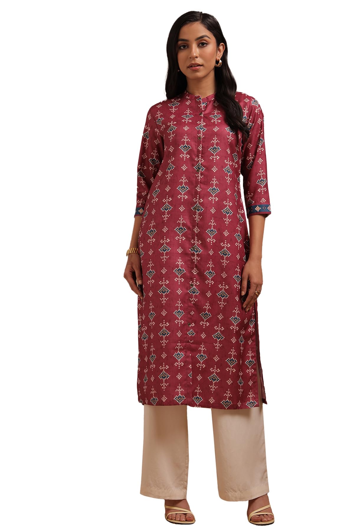 Soch Women Rayon Bandhani Print Kurta