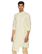 The Indian Garage Co Men'S Cotton Slim Fit Kurta (K863L42_Yellow_L)