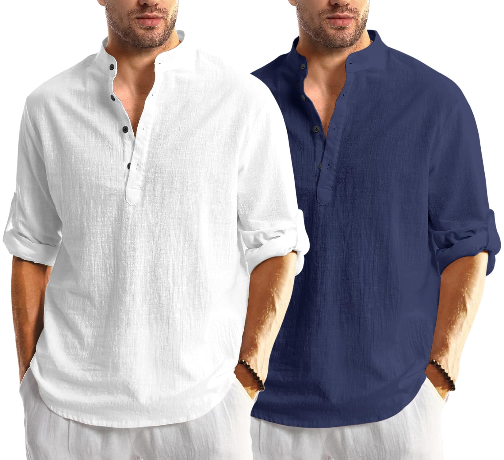 Zartha MenS Regular Fit Solid Pattern Cotton Blend Kurta With Spread Collar Long Sleeve And Standard Length | Shirt For Man
