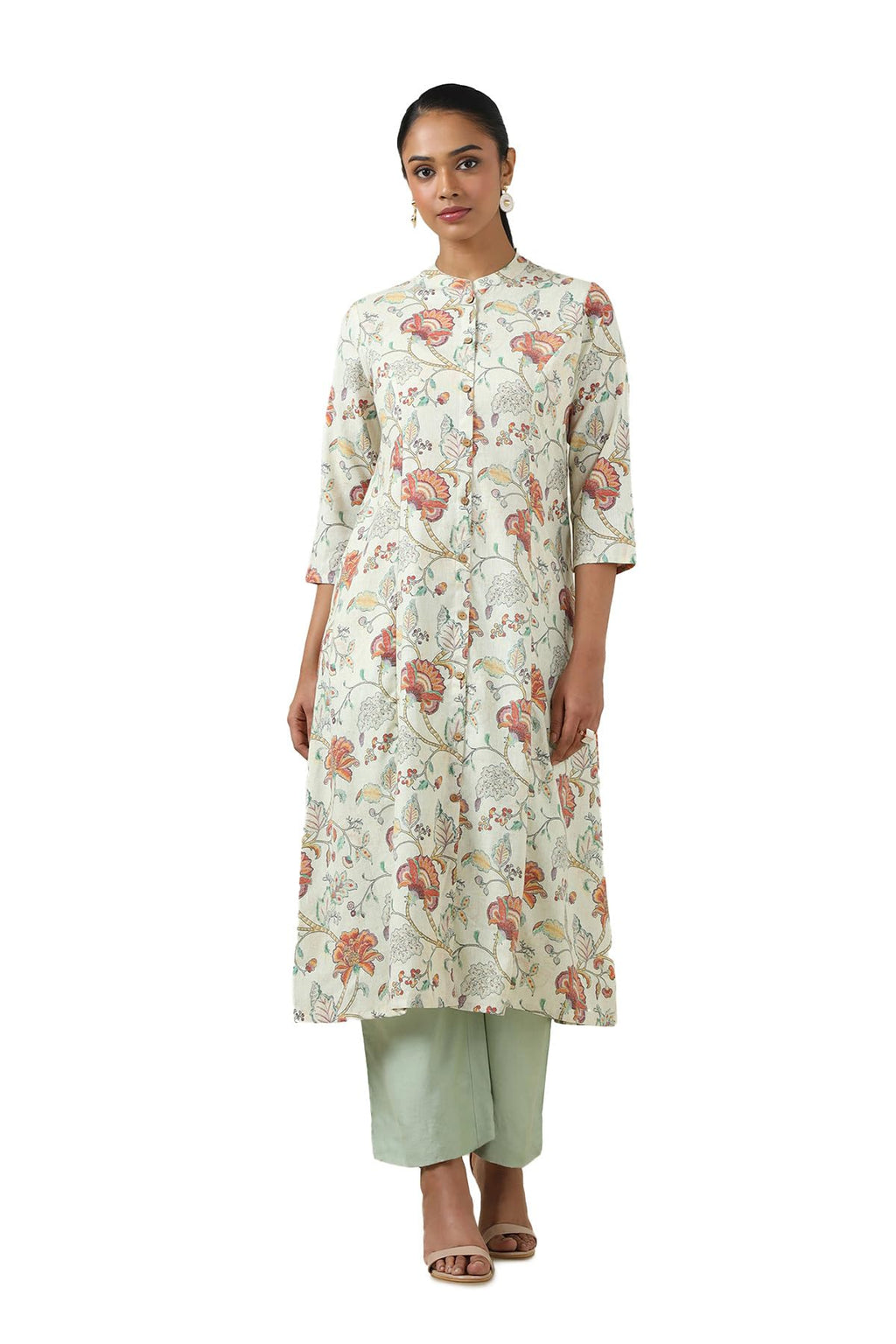 Soch Women Linen Botanical Kurta