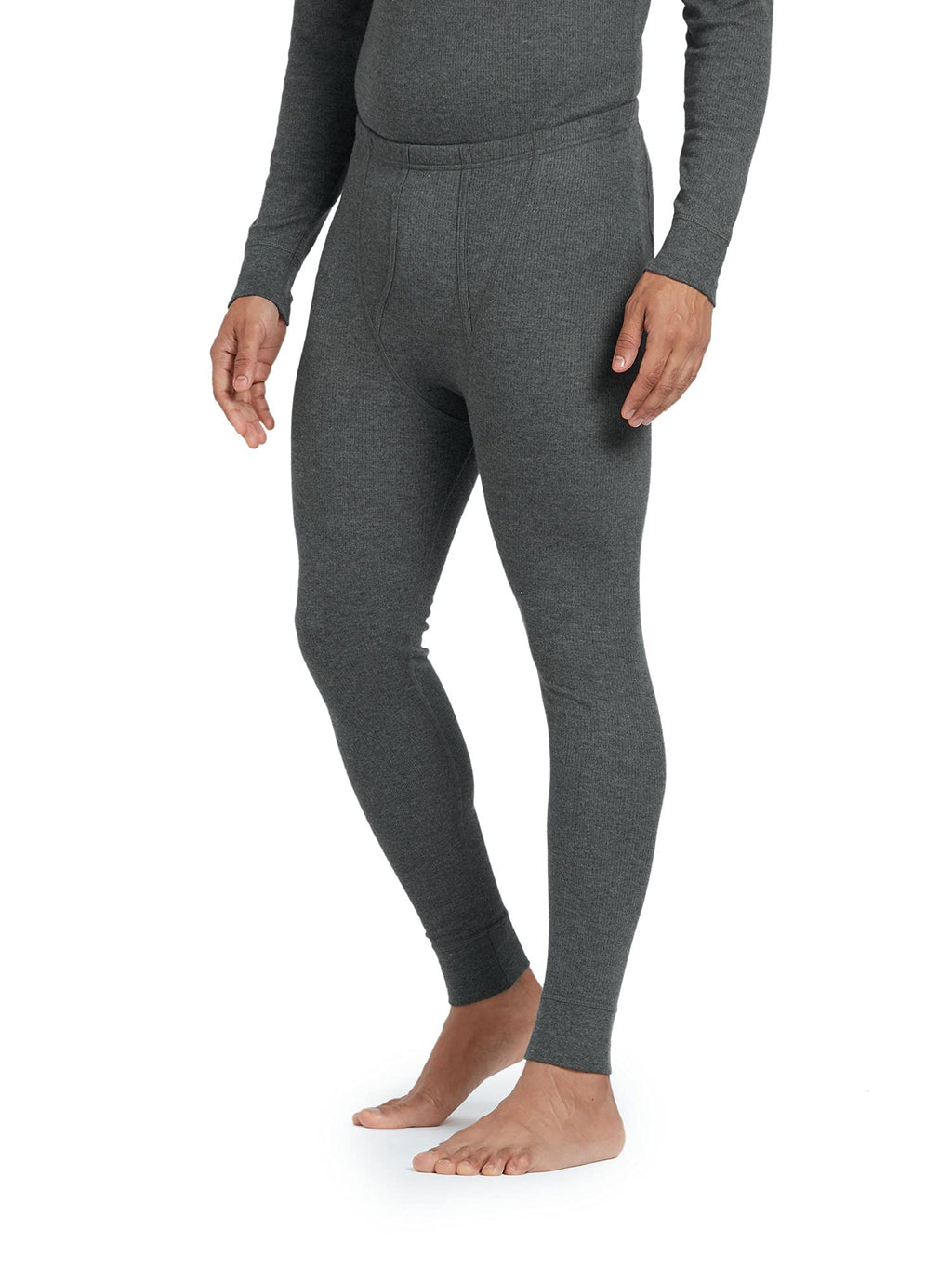 XYXX Mens Thermal Bottoms | Antibacterial, Skin Friendly with Superior Heat Retention | Slim Fit Full Length Solid Alpine Intel