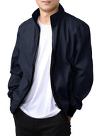 Noble Monk Bomber Jacket For Men | Mens Quilted Standard Length Jacket | Full Sleeve Mens Jacket