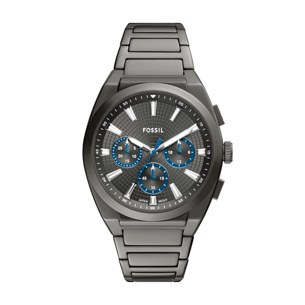 Fossil Men's Everett Chronograph Smoke Stainless Steel Watch