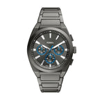 Fossil Men's Everett Chronograph Smoke Stainless Steel Watch