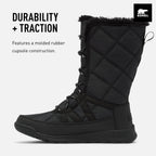 Sorel Whitney II Tall Lace Waterproof Women's Boots - Black - Size 8.5