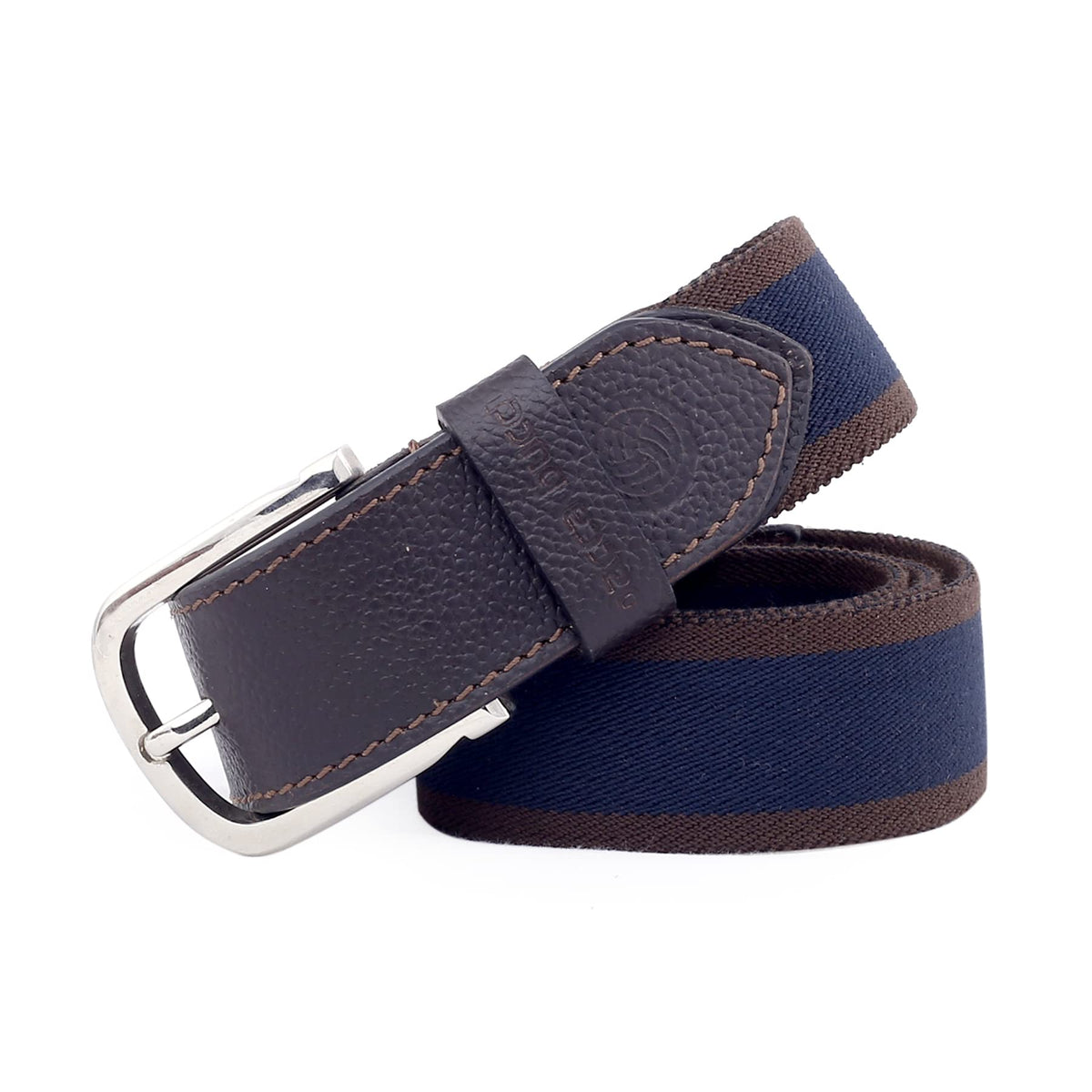 Bacca Bucci MenS Comfort Stretch Casual FabricBelts Brown 28-30