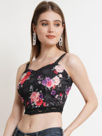 POPWINGS Casual Crop Top for Women || V-Neck Women Crop Tops for Summer || Stylish Western Sleeveless Crop Tops Multicolour