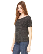 Ladies Slouchy T-Shirt - WHITE MARBLE - S(D0102H7W5K2)