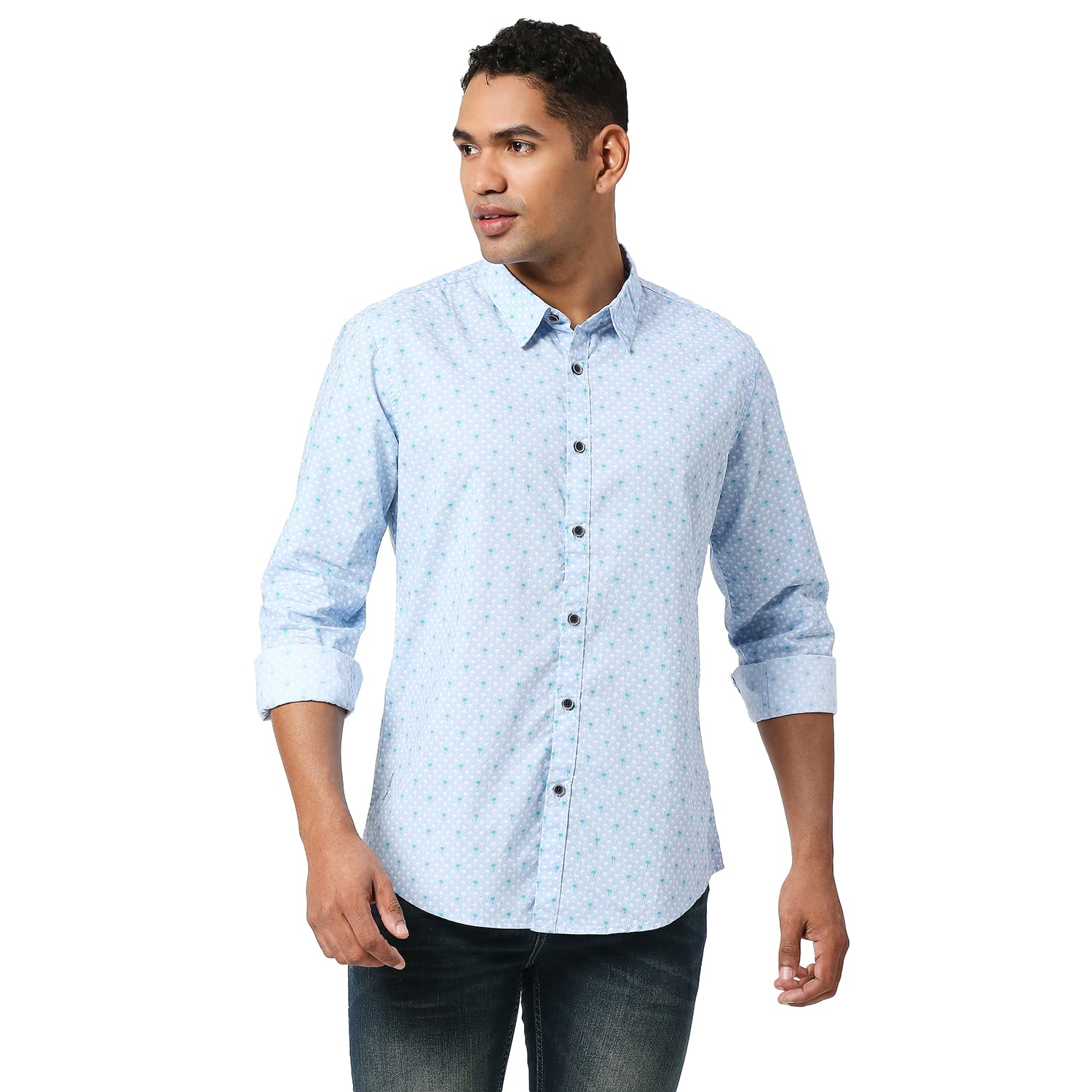 Pepe Jeans MenS Regular Fit Shirt (Pm308143513L_Sky