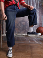 Hubberholme Men Cotton Washed Baggy Mid-Rise Jeans 14