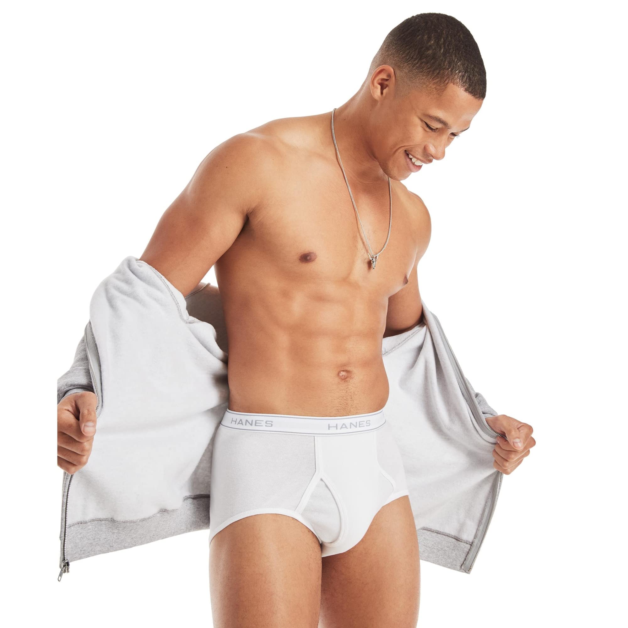Hanes Men's Tagless ComfortFlex Waistband, Multi-Packs Available Brief, 3-pack, Medium