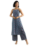 Gerua by Libas Printed Cotton Blend Straight Kurta With Palazzos
