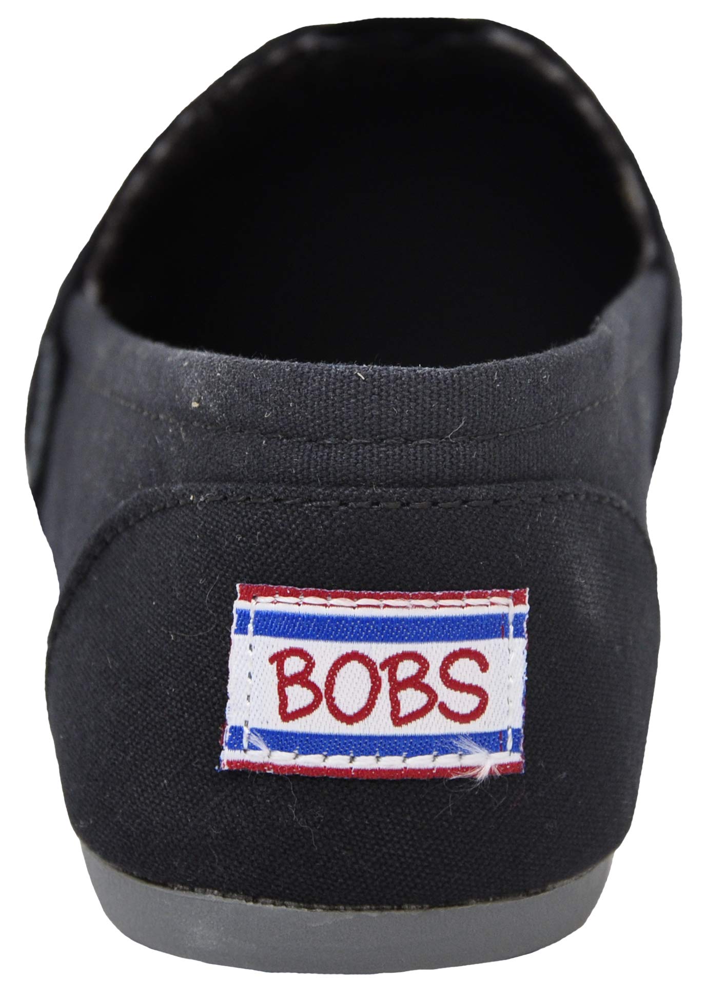 Skechers womens Bobs Plush - Peace & Love Flat, Black, 10 Wide US