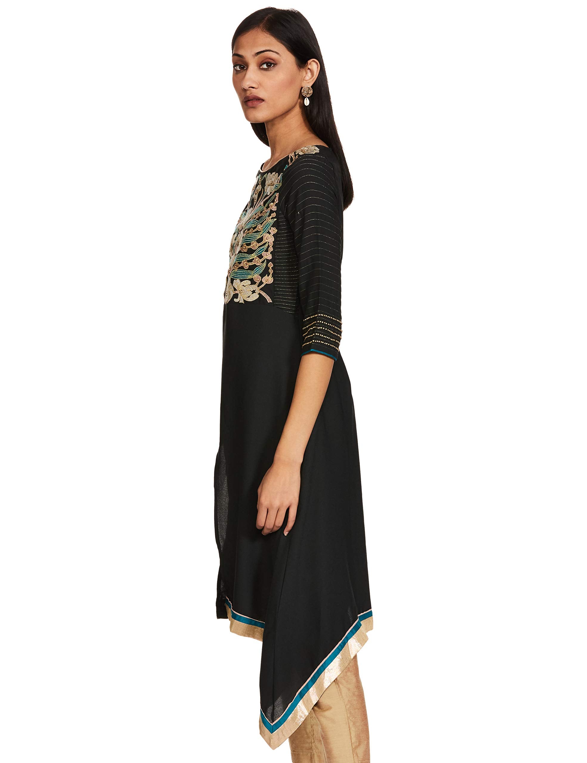 W For Woman Straight Cotton Kurta For Women