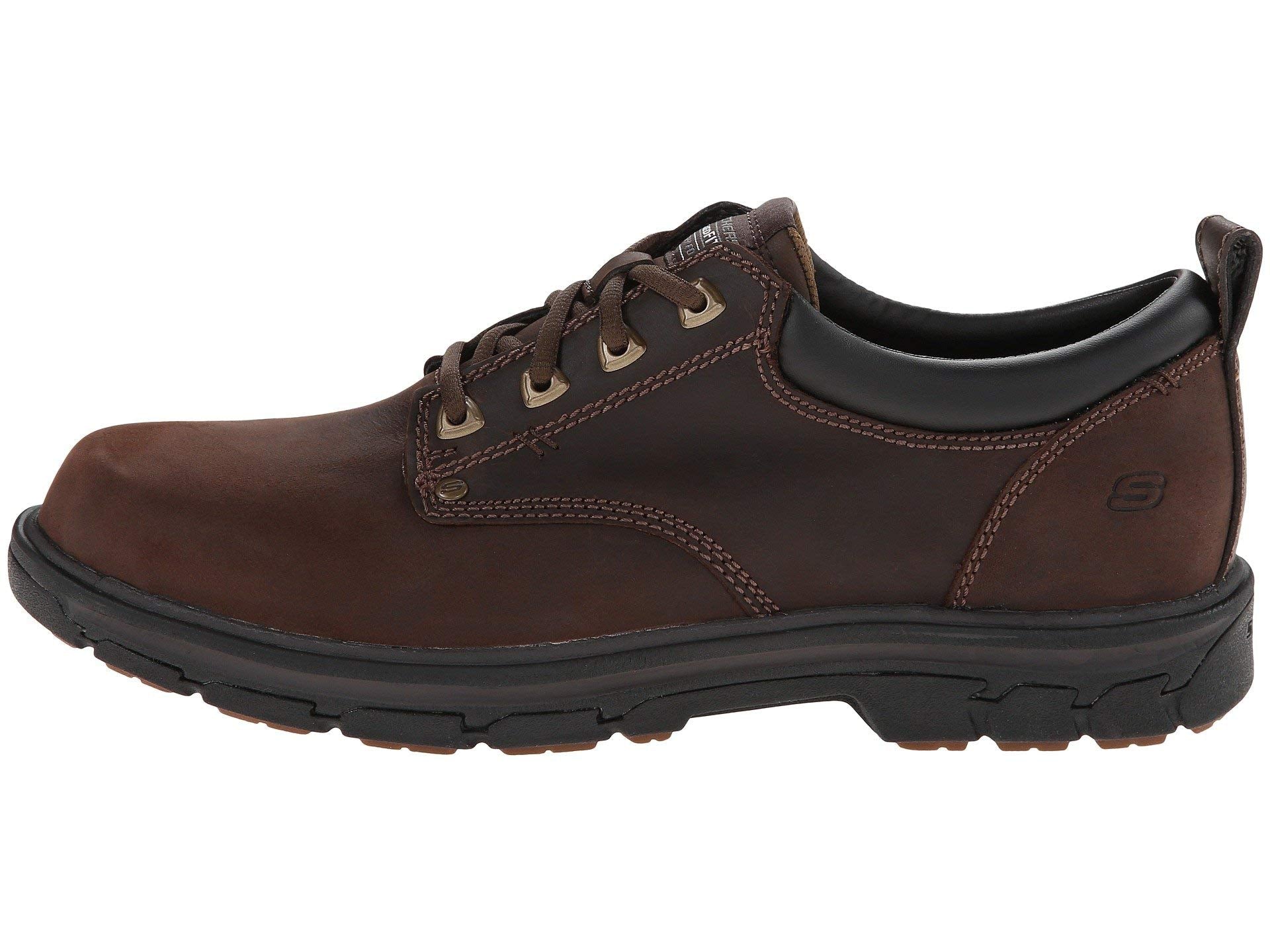 Skechers Men's Segment Rilar Oxford,Brown,12 2E US