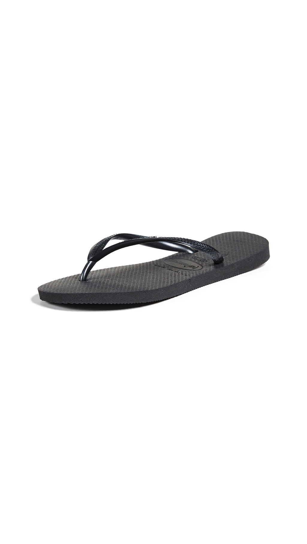 Havaianas Women's Slim Flip Flop Sandals, Black, Size 6 Women's