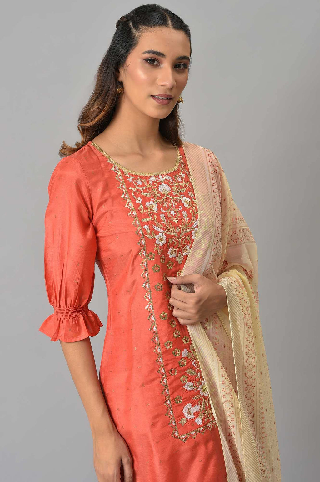 Aurelia WomenS Polyester Set (22Aud10501-504420_Peach