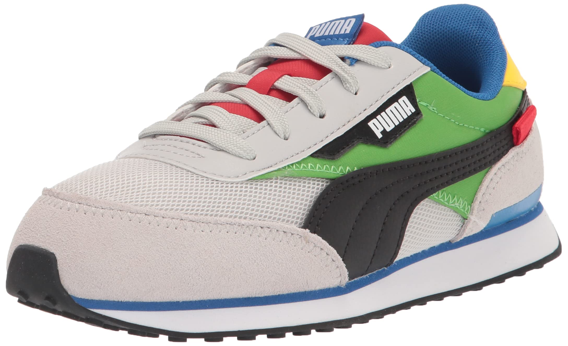 Puma Future Rider Sneaker, Gray Violet-Classic Green, 5.5 US Unisex Big Kid
