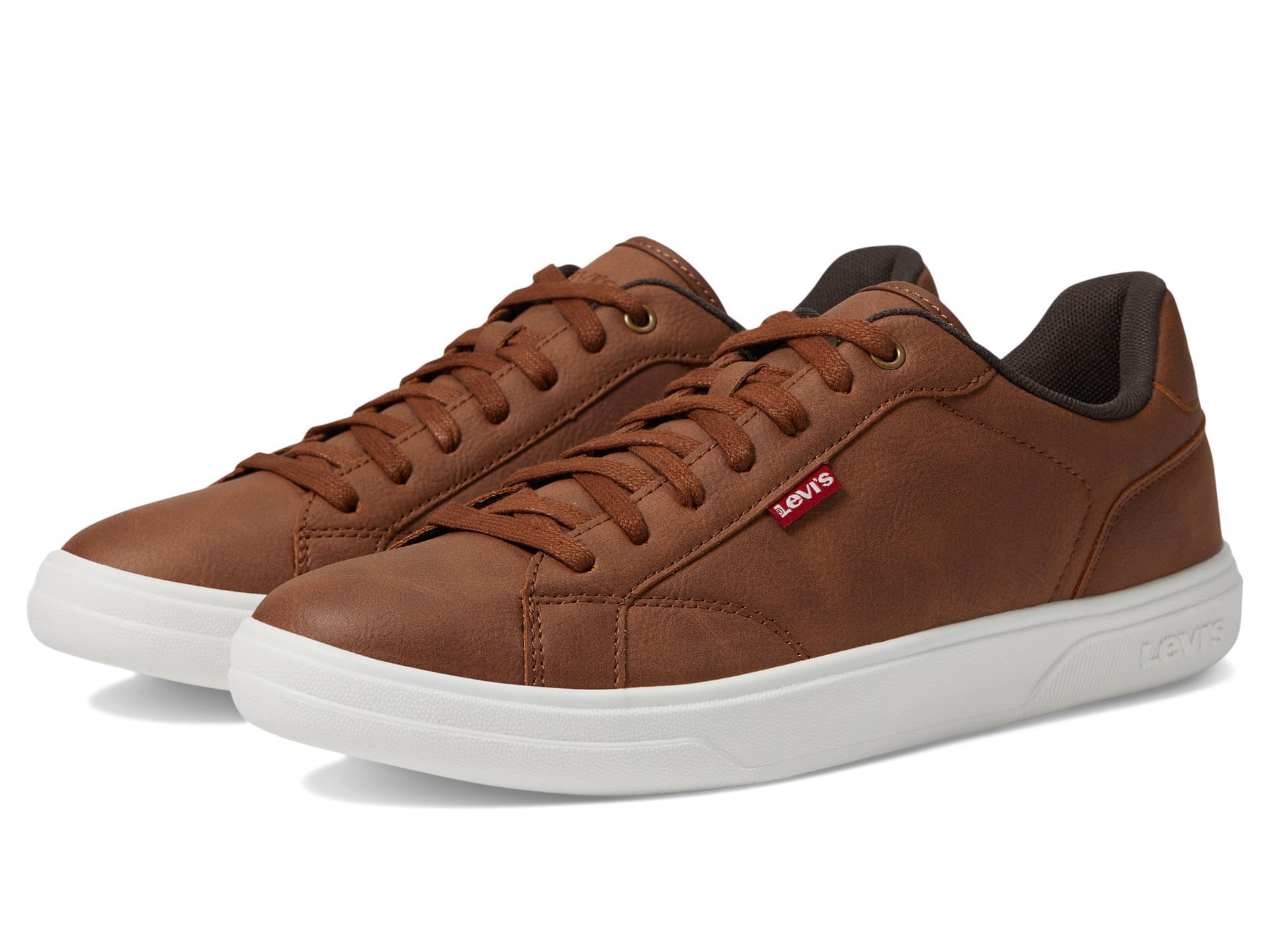 Levi's Men's Carter NB Sneaker, Tan/Dark Brown, 9.5