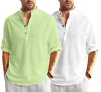 Zartha MenS Regular Fit Solid Pattern Cotton Blend Kurta With Spread Collar Long Sleeve And Standard Length | Shirt For Man