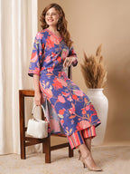 Anni Designerwomen'S Rayon Blend Kurta & Pant