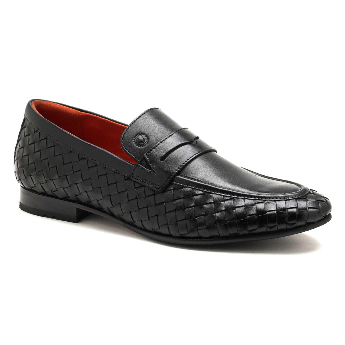 Ruosh The Lois Men Black Handwoven Occasion Slipon 9-43