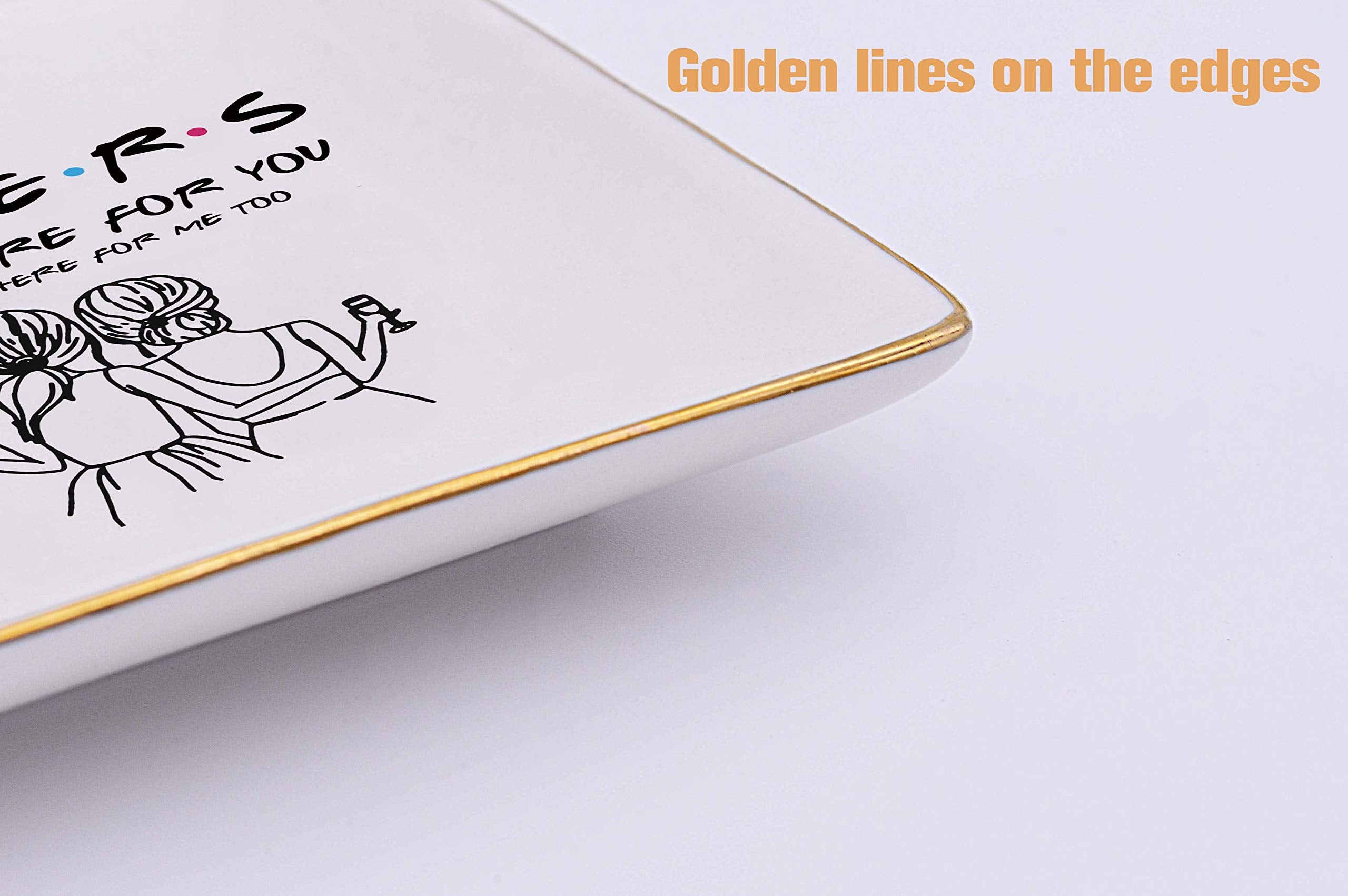 Mother's Day Gift-Jewelry Tray for Sister,Best Friends,Bestie,BFF Women Her-Friends TV Show Theme-Birthday Wedding Christmas Gra